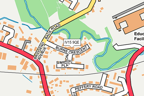 IV15 9QE map - OS OpenMap – Local (Ordnance Survey)