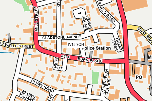 IV15 9QH map - OS OpenMap – Local (Ordnance Survey)