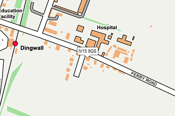 IV15 9QS map - OS OpenMap – Local (Ordnance Survey)