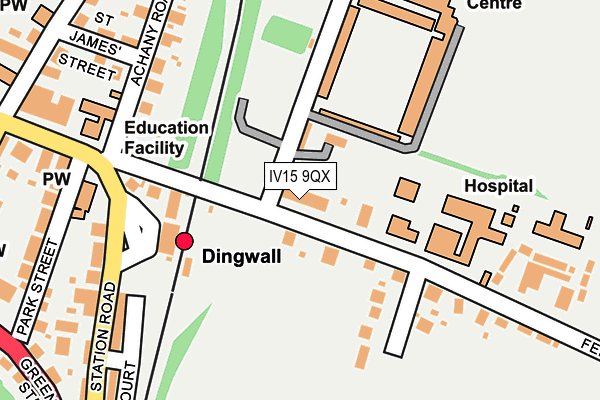 IV15 9QX map - OS OpenMap – Local (Ordnance Survey)