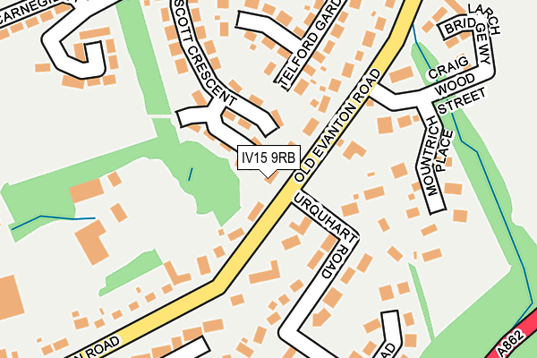IV15 9RB map - OS OpenMap – Local (Ordnance Survey)