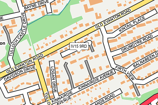 IV15 9RD map - OS OpenMap – Local (Ordnance Survey)