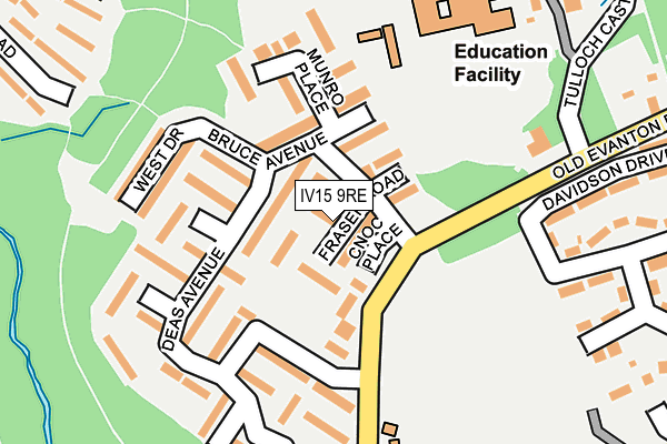 IV15 9RE map - OS OpenMap – Local (Ordnance Survey)