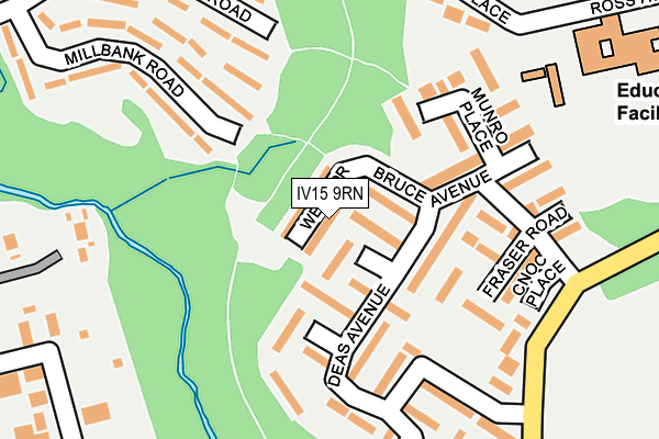 IV15 9RN map - OS OpenMap – Local (Ordnance Survey)