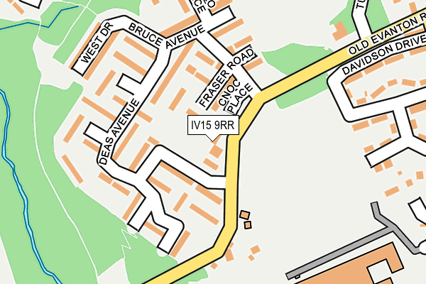 IV15 9RR map - OS OpenMap – Local (Ordnance Survey)