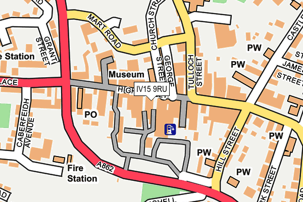 IV15 9RU map - OS OpenMap – Local (Ordnance Survey)