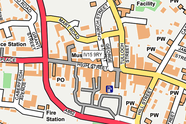 IV15 9RY map - OS OpenMap – Local (Ordnance Survey)