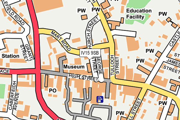 IV15 9SB map - OS OpenMap – Local (Ordnance Survey)