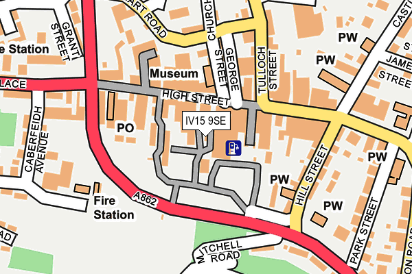 IV15 9SE map - OS OpenMap – Local (Ordnance Survey)