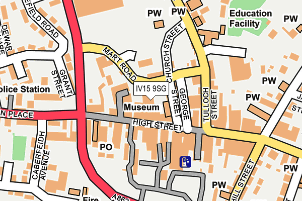 IV15 9SG map - OS OpenMap – Local (Ordnance Survey)