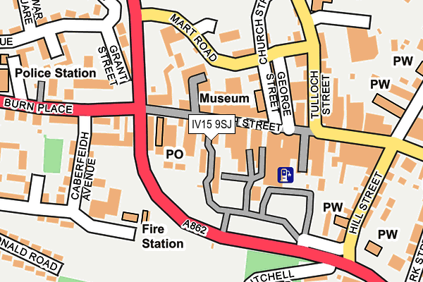 IV15 9SJ map - OS OpenMap – Local (Ordnance Survey)