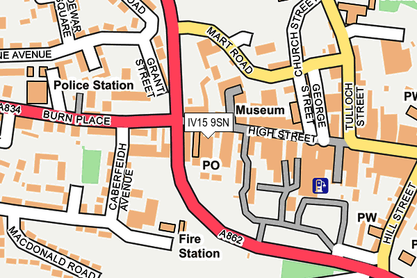 IV15 9SN map - OS OpenMap – Local (Ordnance Survey)