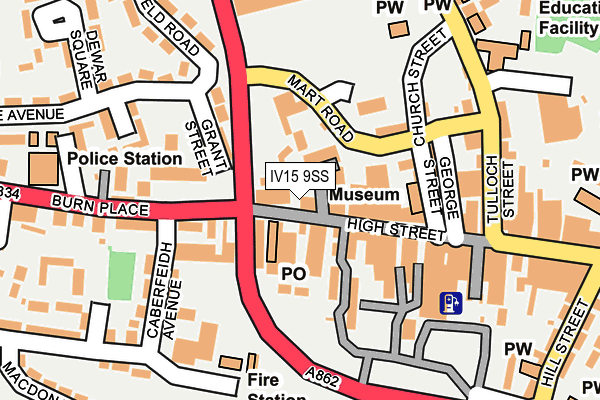 IV15 9SS map - OS OpenMap – Local (Ordnance Survey)