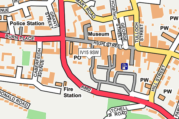 IV15 9SW map - OS OpenMap – Local (Ordnance Survey)