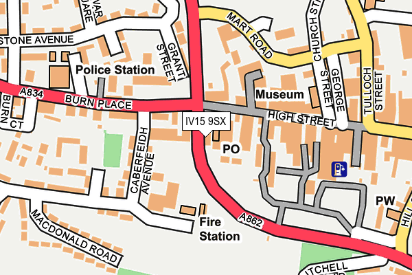 IV15 9SX map - OS OpenMap – Local (Ordnance Survey)