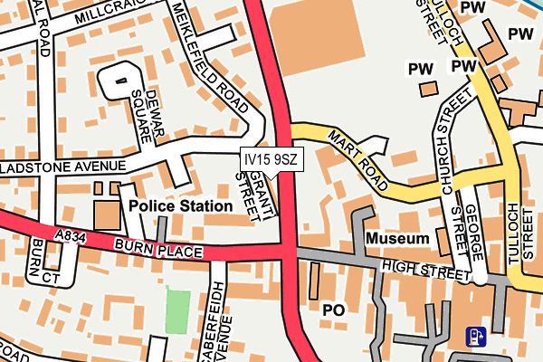 IV15 9SZ map - OS OpenMap – Local (Ordnance Survey)