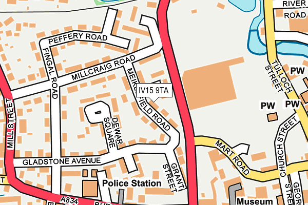 IV15 9TA map - OS OpenMap – Local (Ordnance Survey)