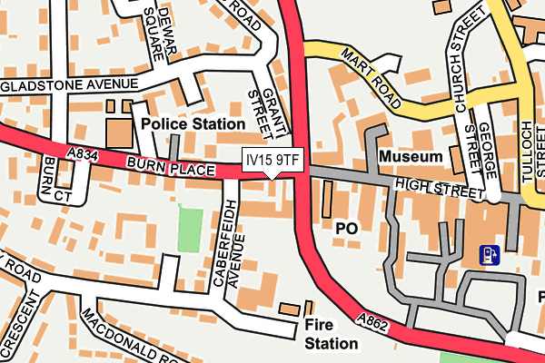 IV15 9TF map - OS OpenMap – Local (Ordnance Survey)