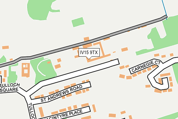 IV15 9TX map - OS OpenMap – Local (Ordnance Survey)