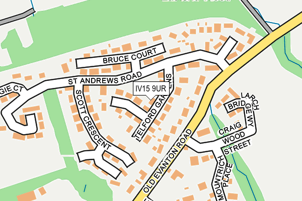 IV15 9UR map - OS OpenMap – Local (Ordnance Survey)