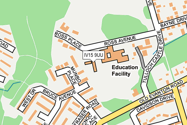 IV15 9UU map - OS OpenMap – Local (Ordnance Survey)