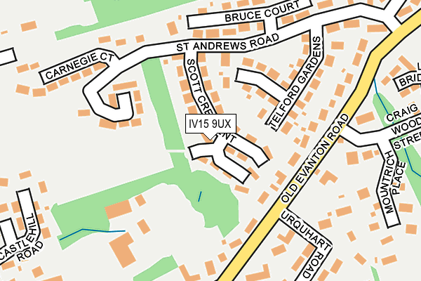 IV15 9UX map - OS OpenMap – Local (Ordnance Survey)