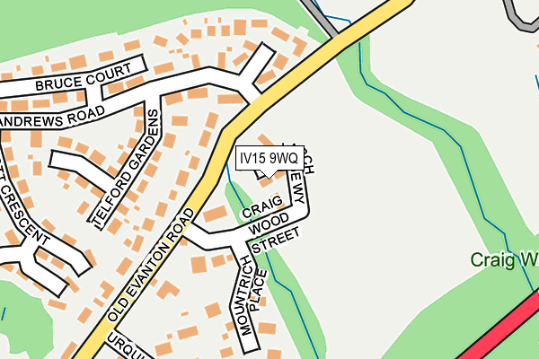 IV15 9WQ map - OS OpenMap – Local (Ordnance Survey)
