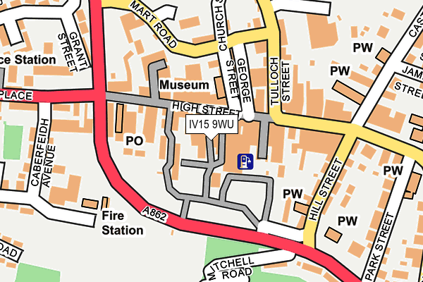 IV15 9WU map - OS OpenMap – Local (Ordnance Survey)
