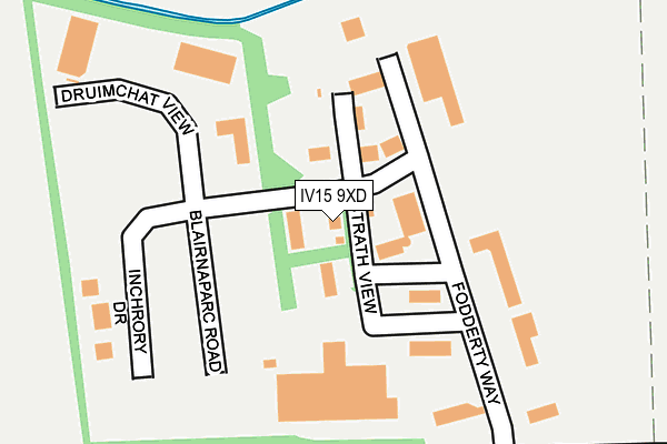 IV15 9XD map - OS OpenMap – Local (Ordnance Survey)