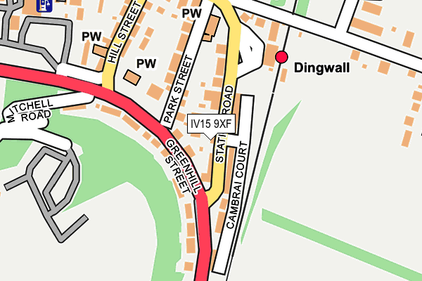 IV15 9XF map - OS OpenMap – Local (Ordnance Survey)