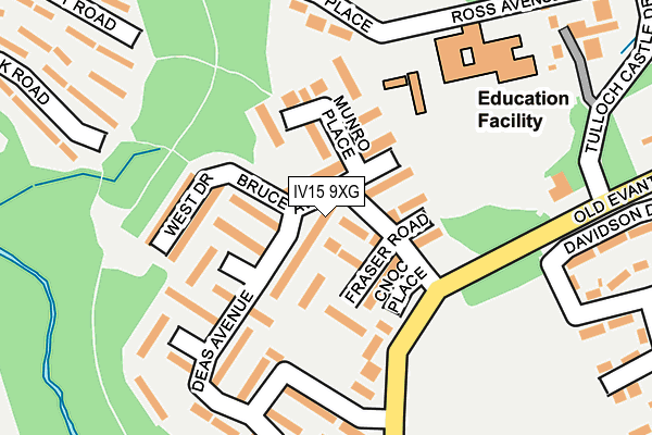 IV15 9XG map - OS OpenMap – Local (Ordnance Survey)