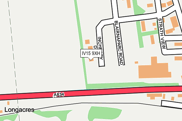 IV15 9XH map - OS OpenMap – Local (Ordnance Survey)