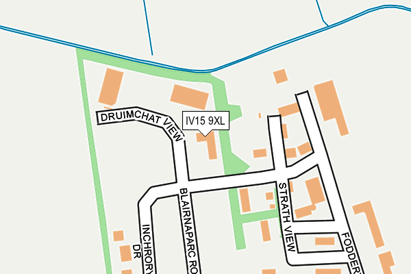 IV15 9XL map - OS OpenMap – Local (Ordnance Survey)