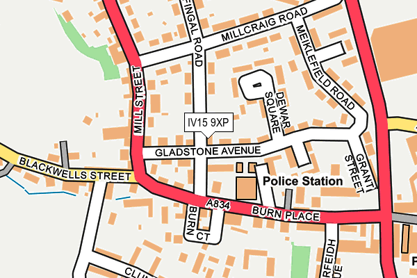 IV15 9XP map - OS OpenMap – Local (Ordnance Survey)