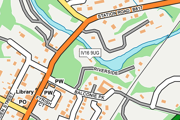 IV16 9UG map - OS OpenMap – Local (Ordnance Survey)