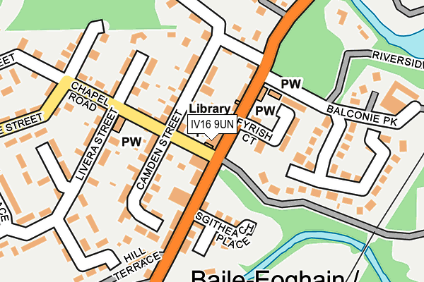 IV16 9UN map - OS OpenMap – Local (Ordnance Survey)