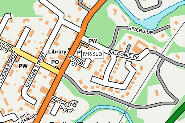 IV16 9UQ map - OS OpenMap – Local (Ordnance Survey)
