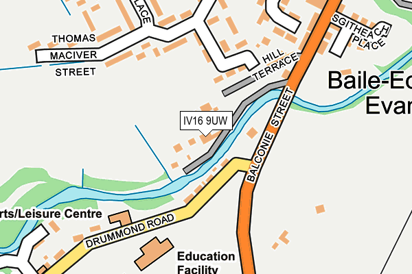 IV16 9UW map - OS OpenMap – Local (Ordnance Survey)