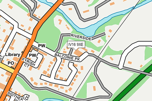 IV16 9XE map - OS OpenMap – Local (Ordnance Survey)