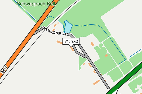 IV16 9XQ map - OS OpenMap – Local (Ordnance Survey)