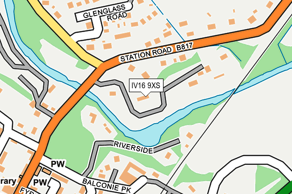 IV16 9XS map - OS OpenMap – Local (Ordnance Survey)