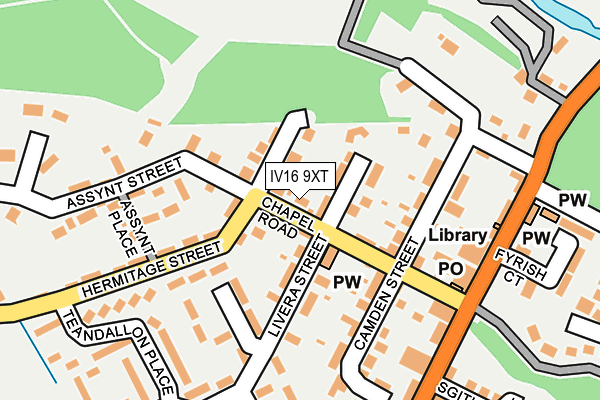 IV16 9XT map - OS OpenMap – Local (Ordnance Survey)