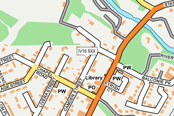 IV16 9XX map - OS OpenMap – Local (Ordnance Survey)