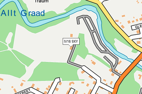 IV16 9XY map - OS OpenMap – Local (Ordnance Survey)