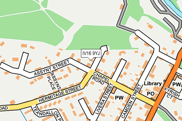 IV16 9YJ map - OS OpenMap – Local (Ordnance Survey)