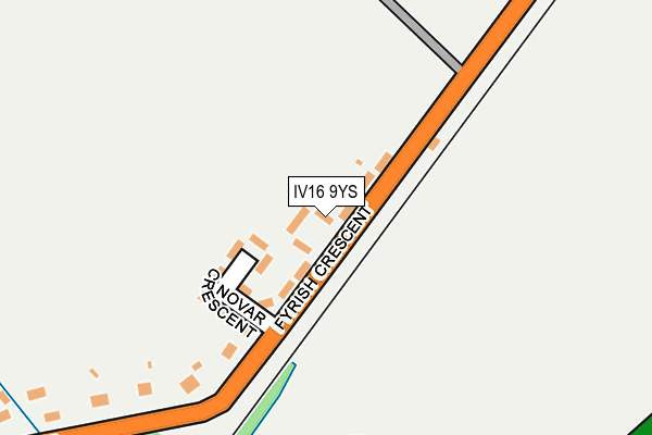IV16 9YS map - OS OpenMap – Local (Ordnance Survey)