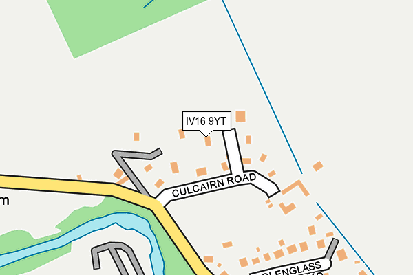 IV16 9YT map - OS OpenMap – Local (Ordnance Survey)