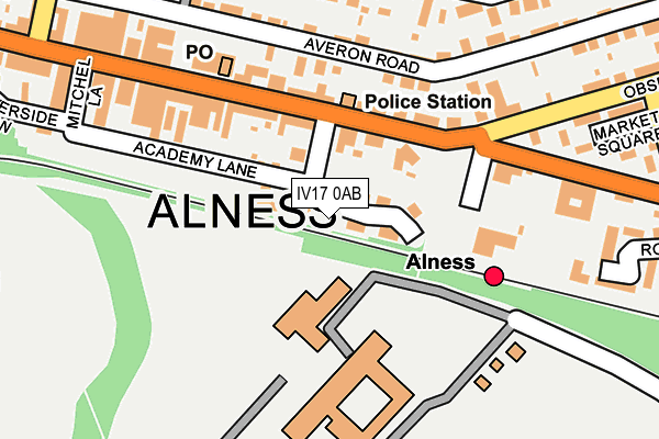 IV17 0AB map - OS OpenMap – Local (Ordnance Survey)