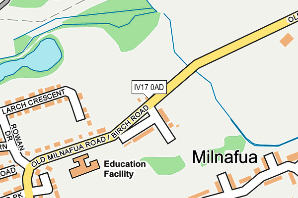 IV17 0AD map - OS OpenMap – Local (Ordnance Survey)