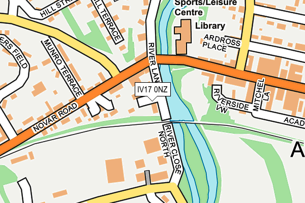 IV17 0NZ map - OS OpenMap – Local (Ordnance Survey)